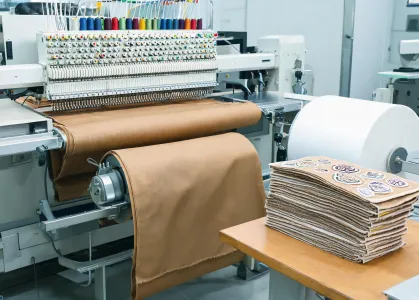 Patch embroidery line