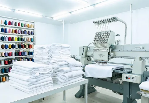 Home textile embroidery applications